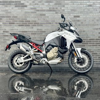 2023 Ducati Multistrada Icerberg White Spoked Wheels