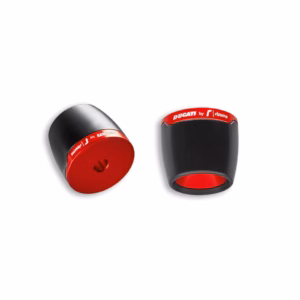 BILLET BAR END HANDLEBAR COUNTERWEIGHTS - RED