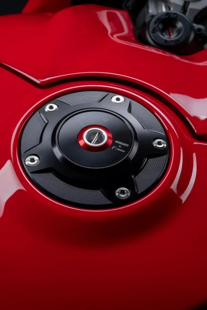 DUCATI PANIGALE RIZOMA RACING FUEL TANK GAS CAP BLACK - Image 2